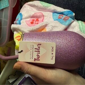 Purple Glitter Tumbler